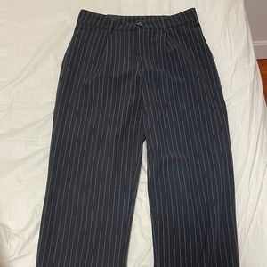 Titius Pant Navy - Stripped Full Length Pants